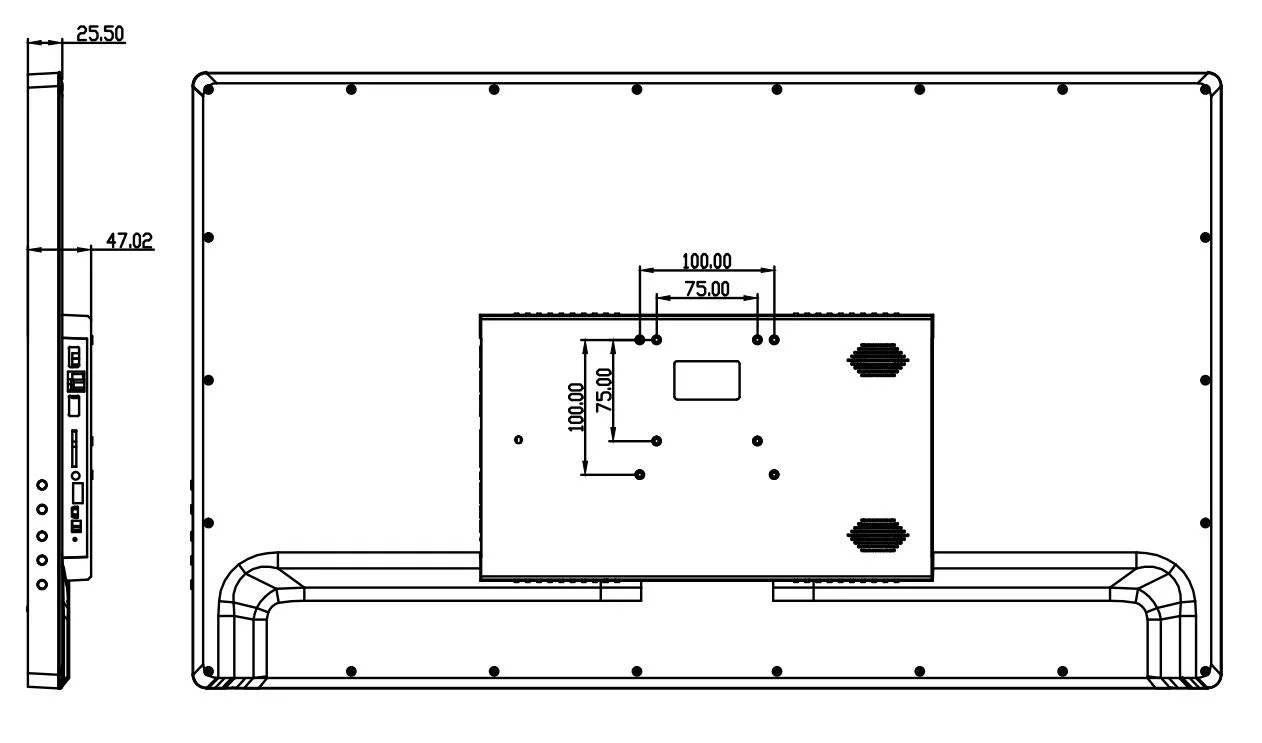 panel táctil de 32'' de entrada HDMI Full HD de pantalla LCD