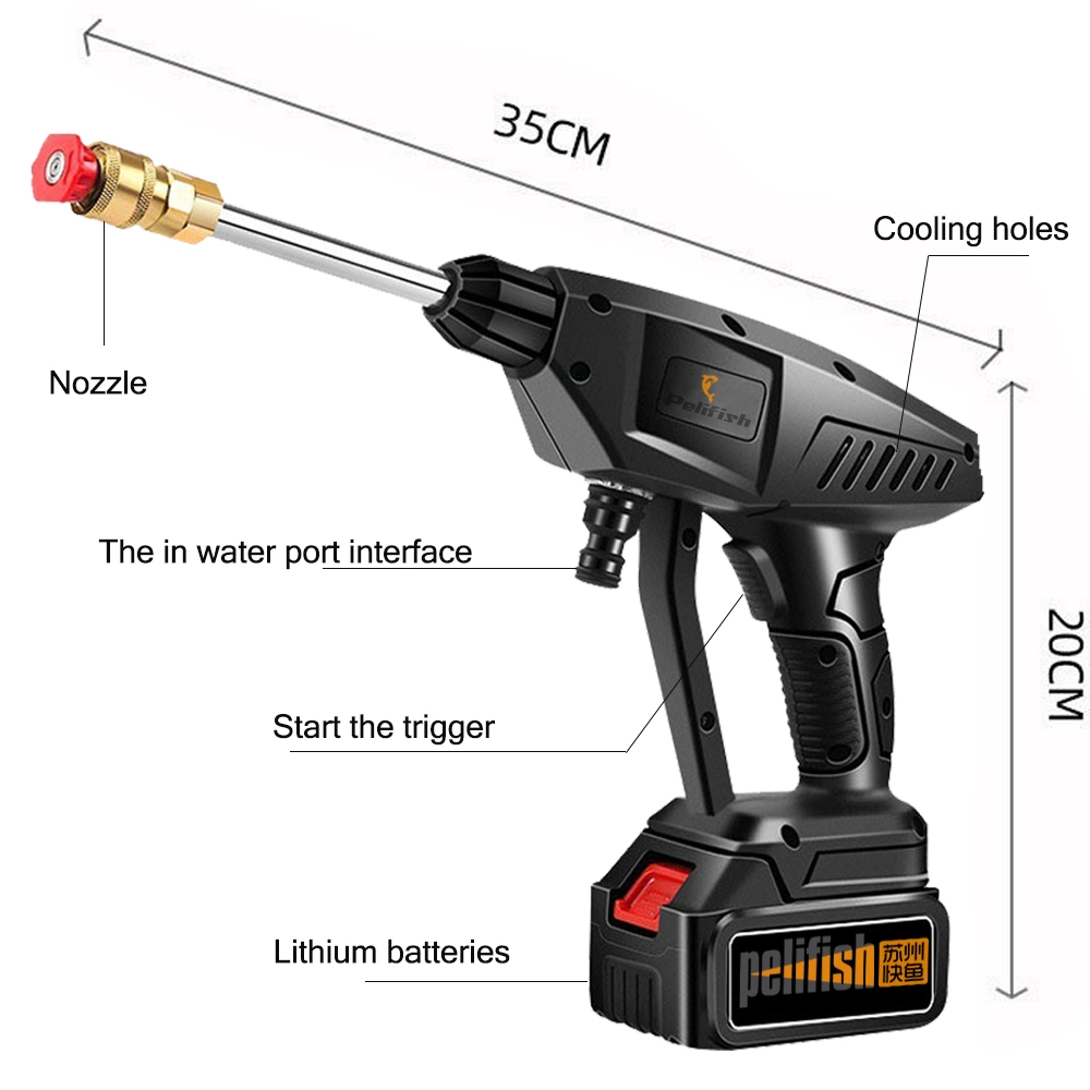 Pelifish Pressure Custom High Pressure Water Car Washer Gun Cleaning Machine Cordless