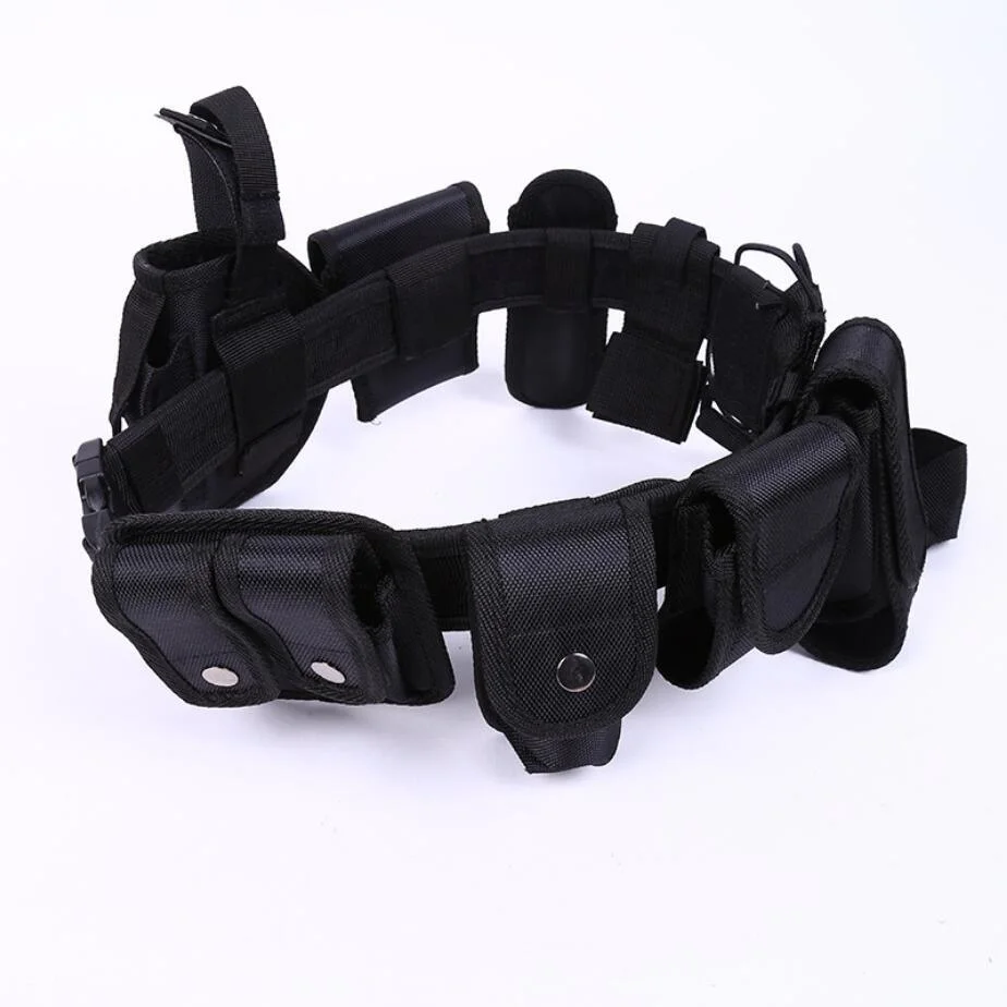 10 in 1 Nylon Tactical Belt Organizer Outdoor Extreme Sports Security Guard Wyz13268