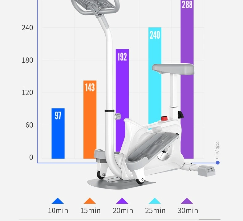 Gimnasio Inicio Calorias Entrenamiento Blanco diseñado ejercicio Sport máquina elíptica