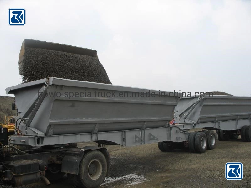 4 Axles Dump Truck Tipper Semi-Trailer Side Full Trailer