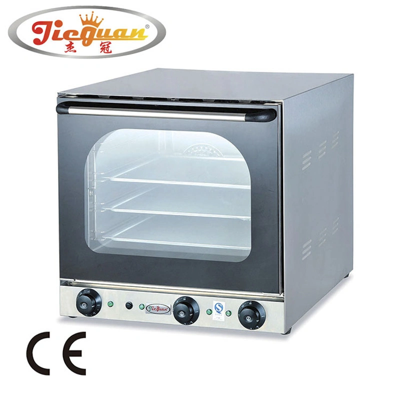 Großhandel elektrische CE 48L Counter Top Heißluft Zirkulation Funktion 4 Tabletts Trocknen Kuchen Backen Backbrot Pizza Toaster Perspektive Konvektion Backofen