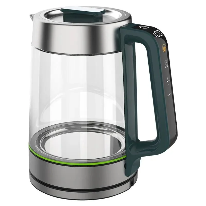 Nouveau design de haute qualité 1.7L Transparent bouilloire électrique avec thé infuser de verre