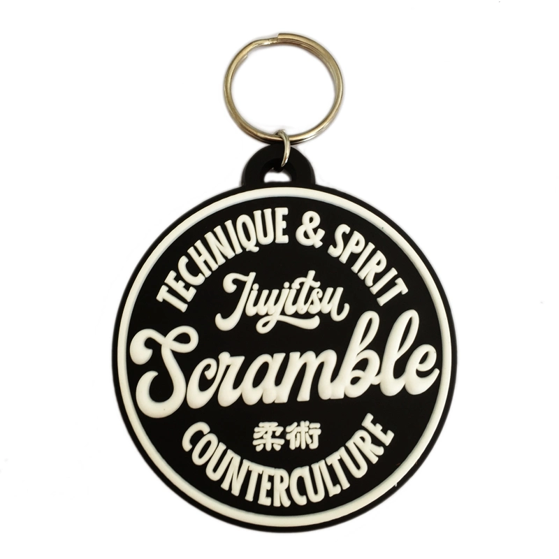 Custom Soft Touch PVC Key Ring, Multi Color