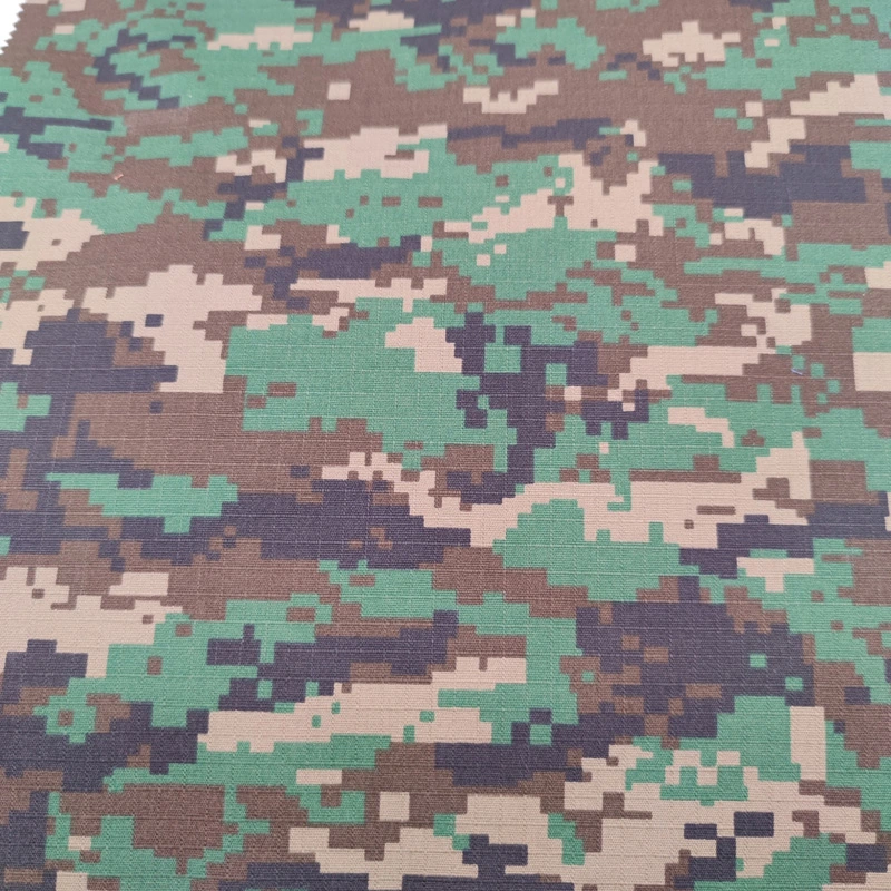 Anti-Träne-Check Webband Ribstop Stoff Camouflage Print Atmungsaktiv Wasserdichtes Wasser Widerstandsfähiges Material