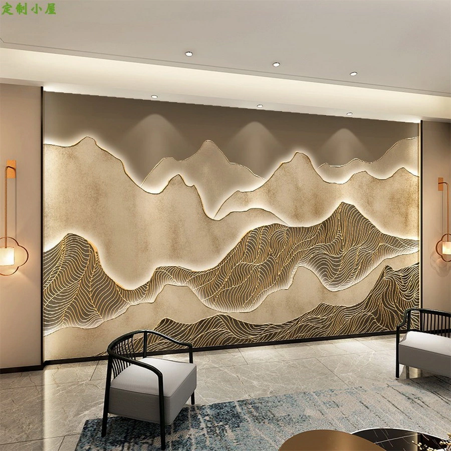 Decorative 3D PVC Wall Panel for Sofa Background and Advertising