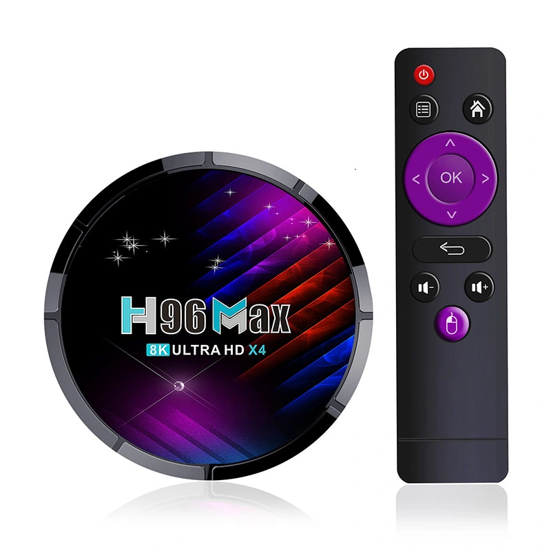 TV Box H96max Android 11 Set Top Box S905X4 Décodeurs de réseau