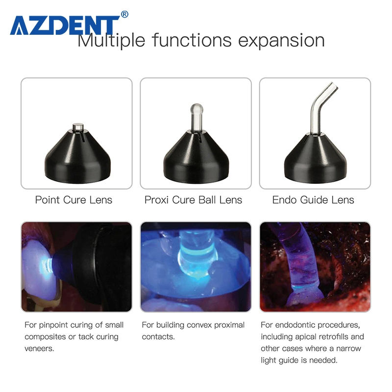 Azdent Cordless LED Dental Curing Light Drental Light Cure