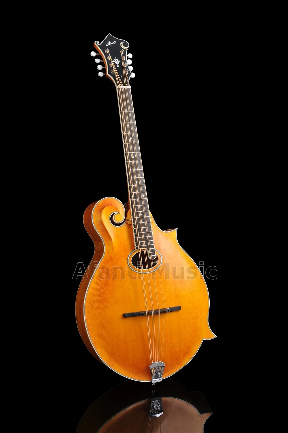 Afanti Solid Spruce Top / Solid Flamed Maple Mandocello