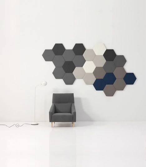 Hexagonal Recycle Acoustic Panel to Reduce Noise and Great Decoration Effect