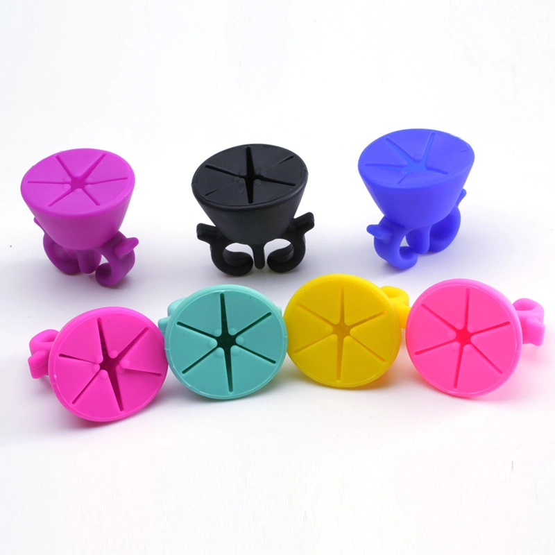 Silicone Grip and Tip Stand Bottle Wearable Nail Polish Bottle Holder