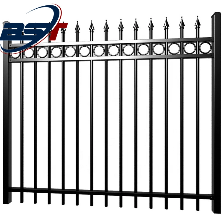 Garden Balcony Terrace Pool Metal Steel Terrace Fencing Panel Welded Residential Metal Yard Modern Aluminum Stainless Steel Galvanized Horizontal Picket Fence