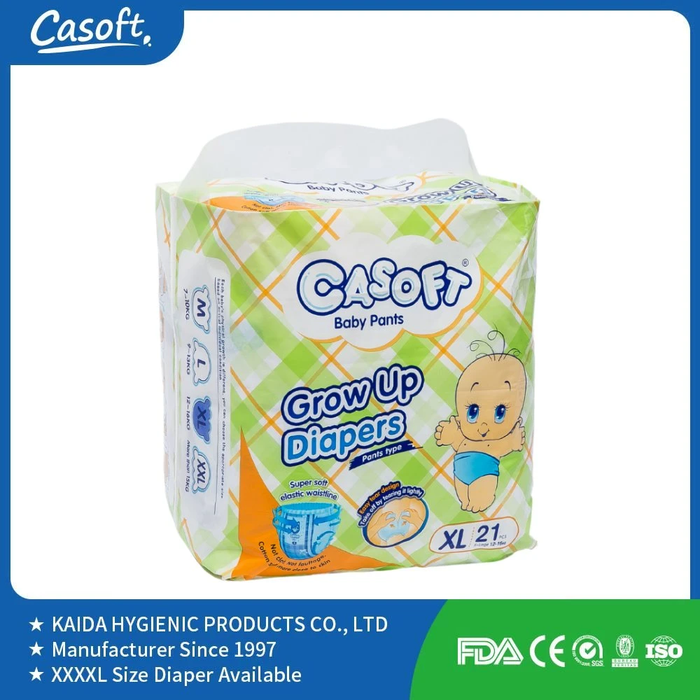 Casoft or OEM Factory Price Comfortable High Quality Breathable Ultra Thin Disposable Waterproof Baby Pant Diaper Supplier for Russia England America Korea