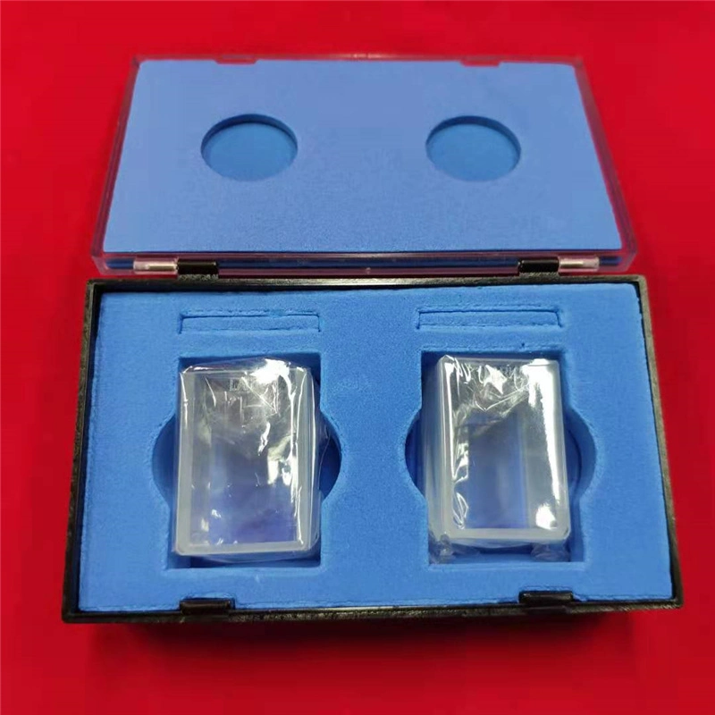 Used on Medical Instrument Hot Sale High quality/High cost performance Two Sides Clear Quartz Glass Cuvette 40*28*26mm