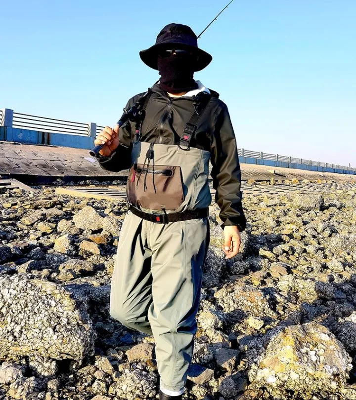 Fly Fishing Equipment pecho asequible transpirable impermeable Wader para Hombres