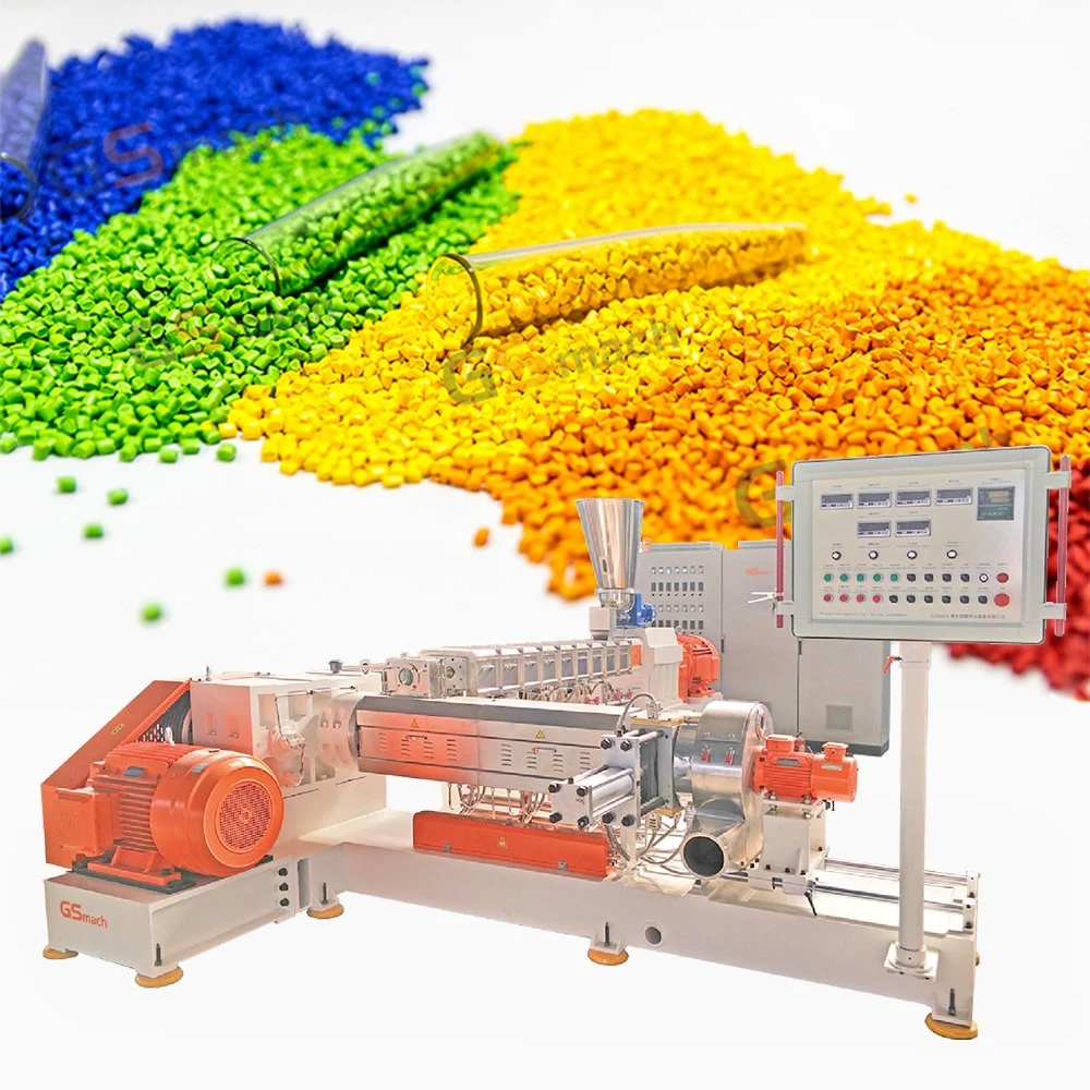 Twin Screw Hffr Cable Compounding Extruder Machine Plastic Masterbatch Making Machine