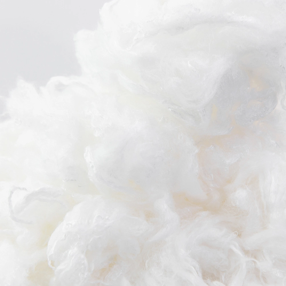 Virgem branca Zhongtai Chemical China Viscose por grosso de fibras descontínuas de poliésteres