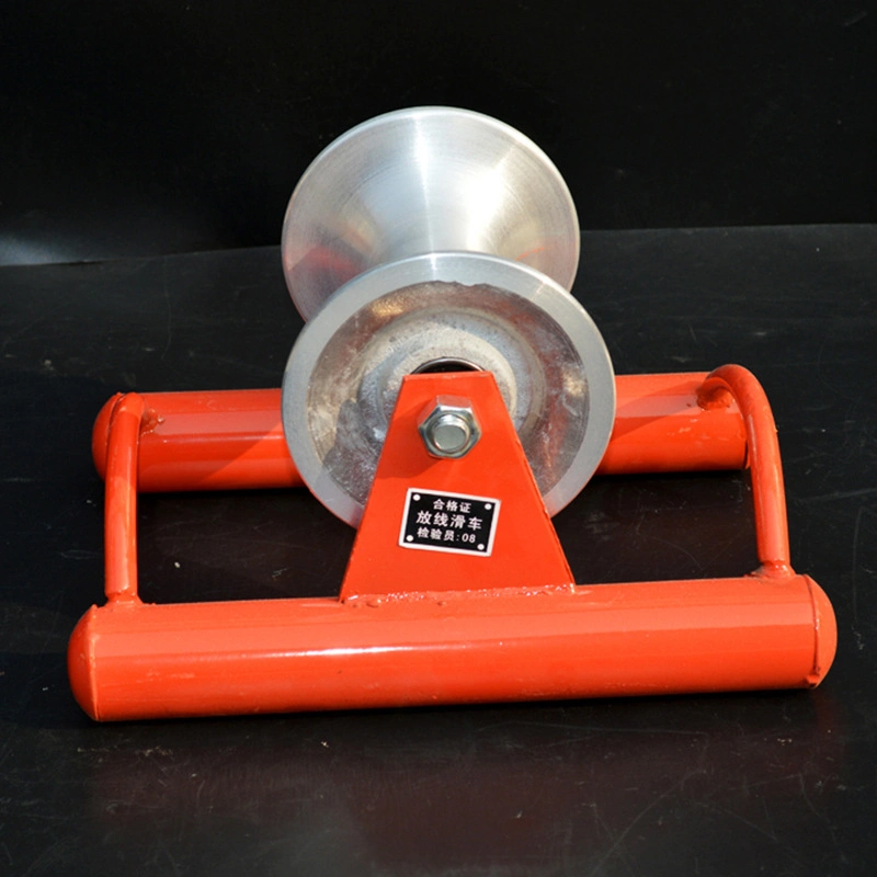 Ground Corner Cable Roller Cable Pulley Block Electrical Aluminum/Nylon Wheel Cable Laying Roller