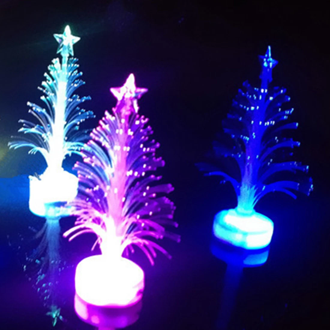 Mini Christmas Tree Tea Light LED Glow Christmas Tree Gifts Christmas Ornament