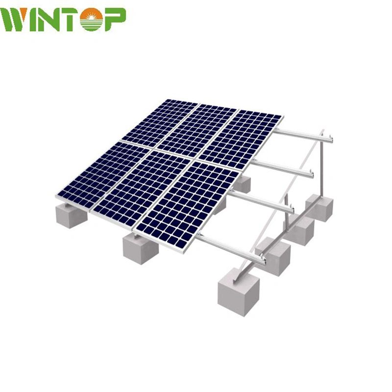 Concrete Solar Mounting Support for Flat Roof