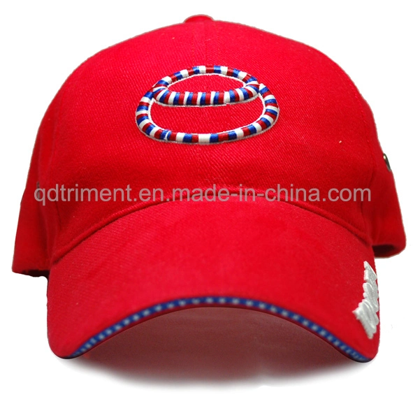 Constructed 3D Embroidery Sandwich Racing Baseball Cap (TRB053)