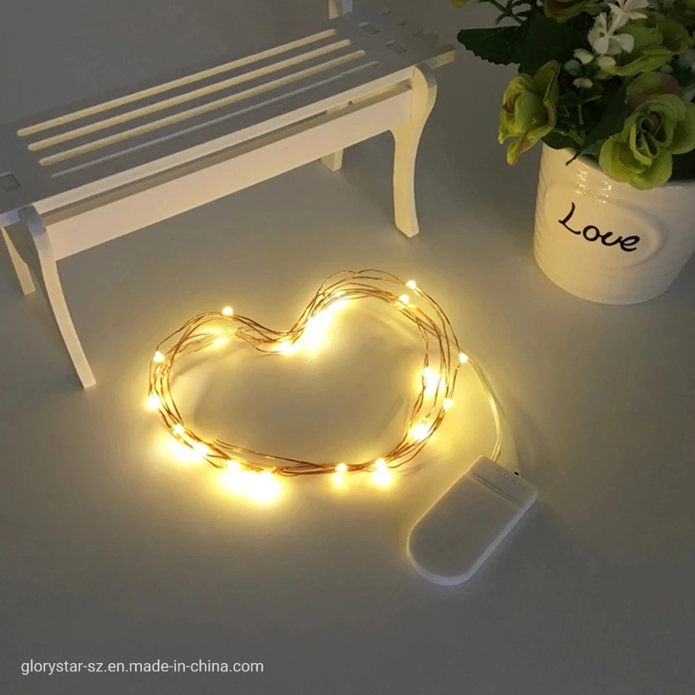 Party Hochzeit Indoor Weihnachtsdekoration Knopf Batterie LED String Lichter