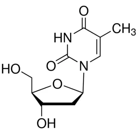 Aprovisionamento de fábrica de Alta Pureza Intermédia Farmacêutica 5 Methyldeoxyuridine CAS 50-89-5