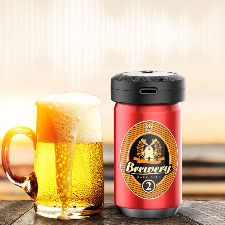 Nuevo y elegante de ultrasonidos recargable cerveza enlatada dispensador automático de la botella lavagases Bar Accesorios