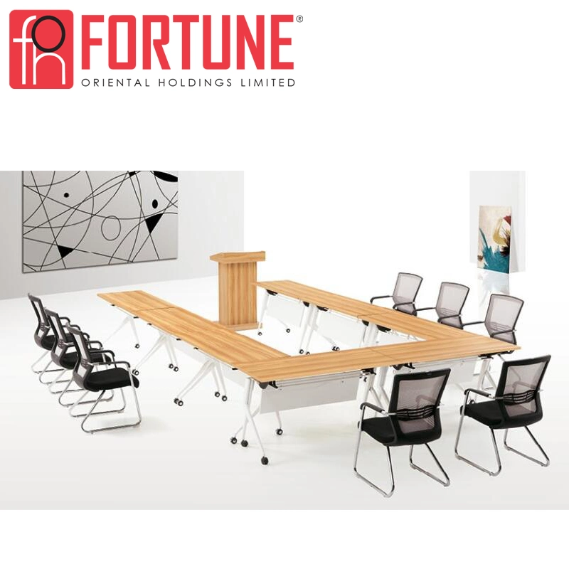 White MFC Executive Office Conference Table in Guangzhou (FOH-SM3614)