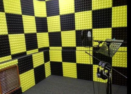 Hot Sales Wallpaper Soundproofing Foam 3D Panel Sound Pyramid Sound Absorption Foam Acoustic Panel for Studio Office Soundproof