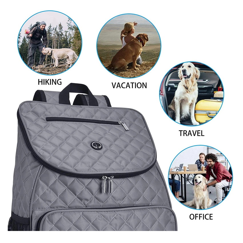 Perfect Weekend Pet Travel Set Dog Travel Bag Pet Owner Multi-Use Dog Outdoor Bag