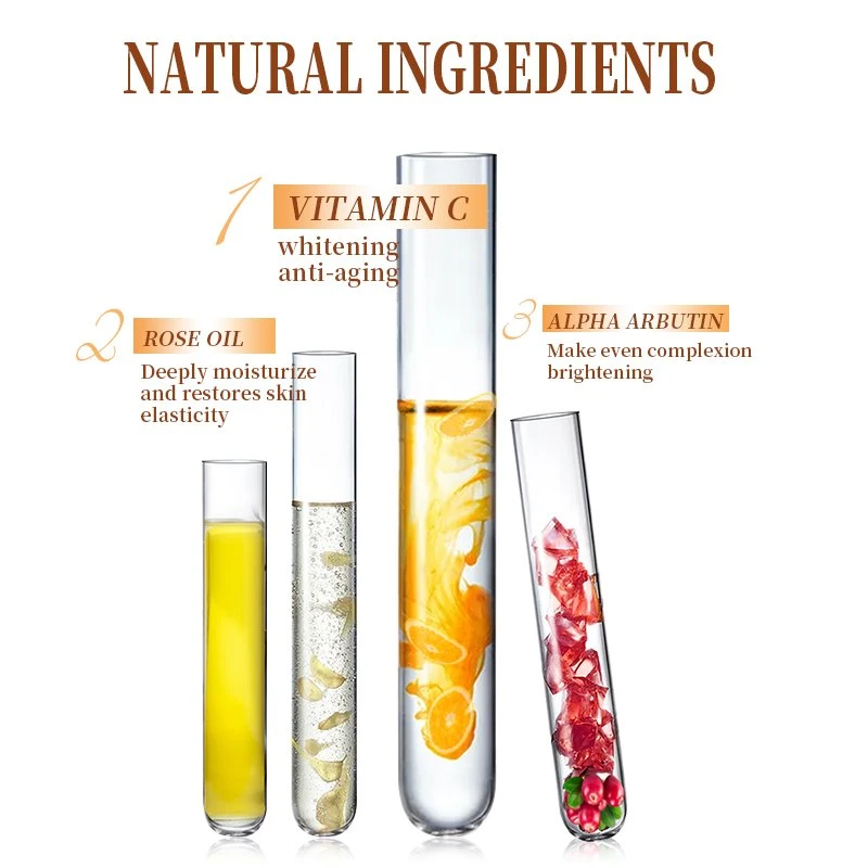 Ailke Best Beauty Organic Vitamin C Serum Body Lotion Brightening Anti Aging Face Cream Skin Care Set