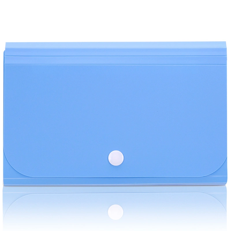 Fresh A6 PP Plastic Button Expanding File Folder with 13 Pockets