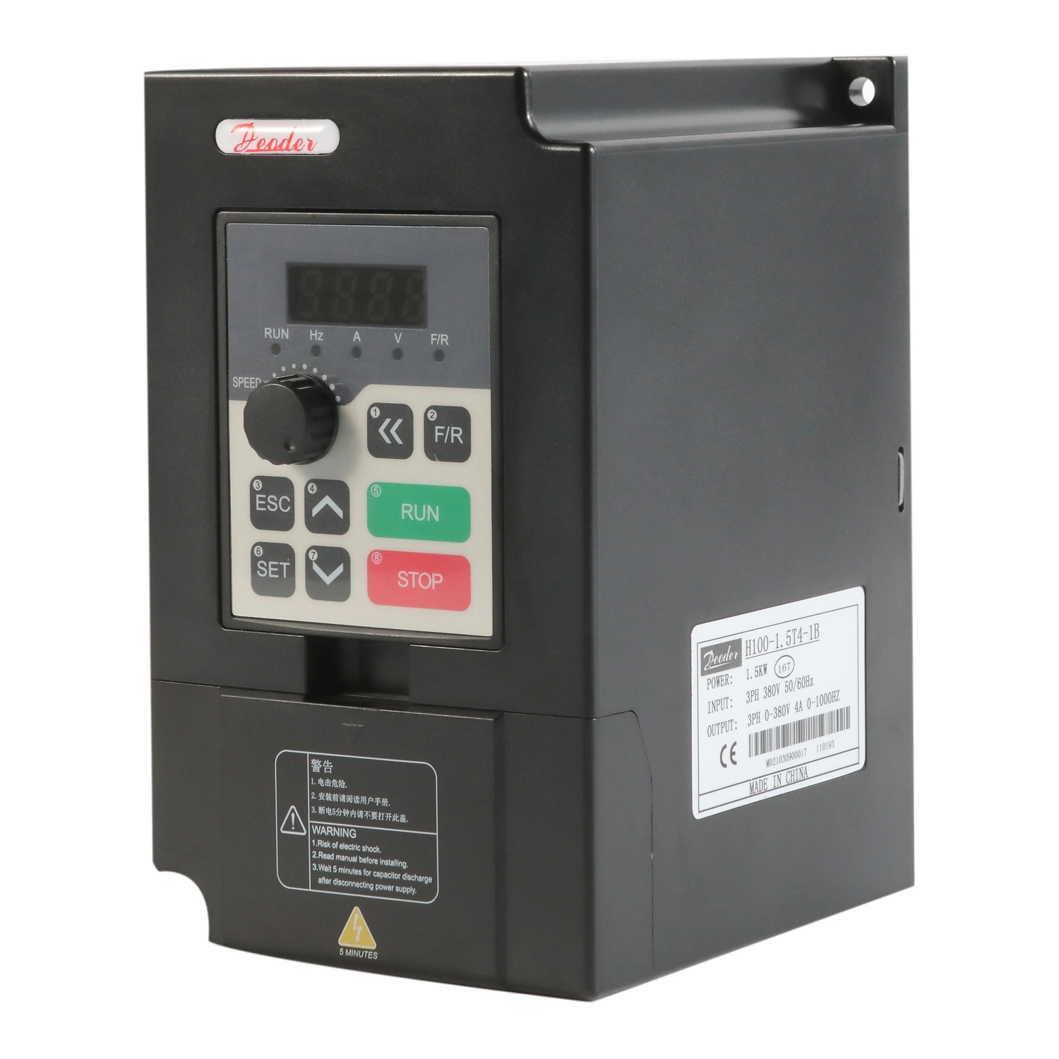 H100-7.5kw Series Low Power Three-Phase General Use Vector Control Factory Directly Sell Variable-Frequency Drive