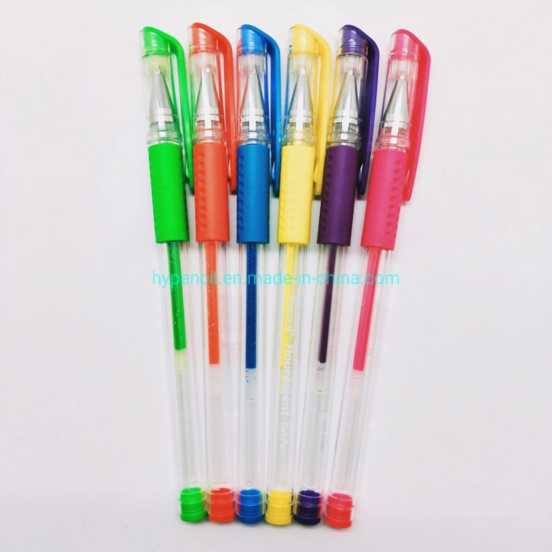 6 Gel Pens in PVC Bag