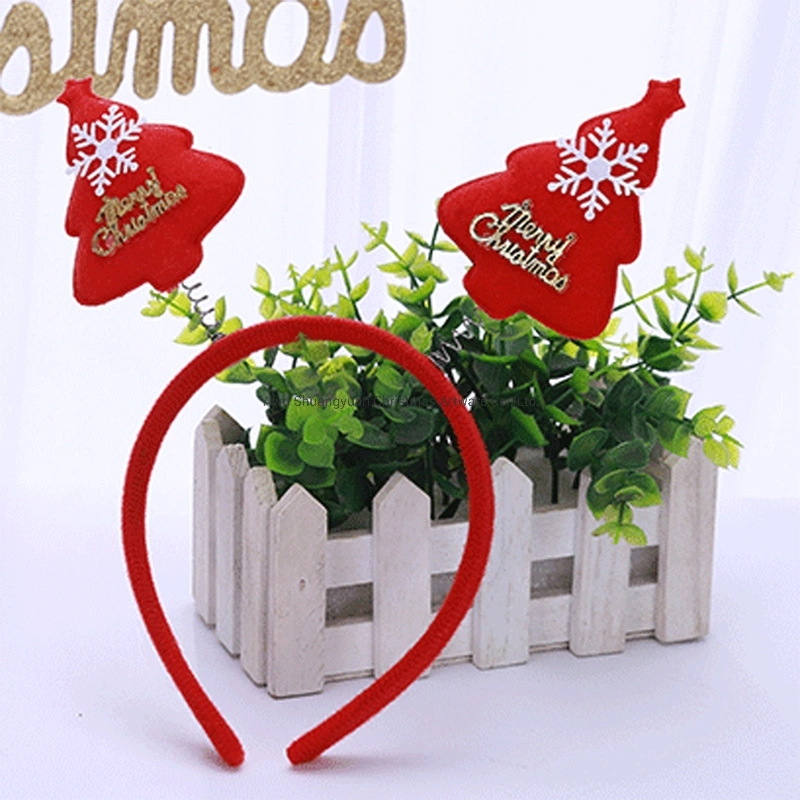 Headband Xmas Tree Pattern Christmas Head Hoop Boys Girls Hair Band for Children