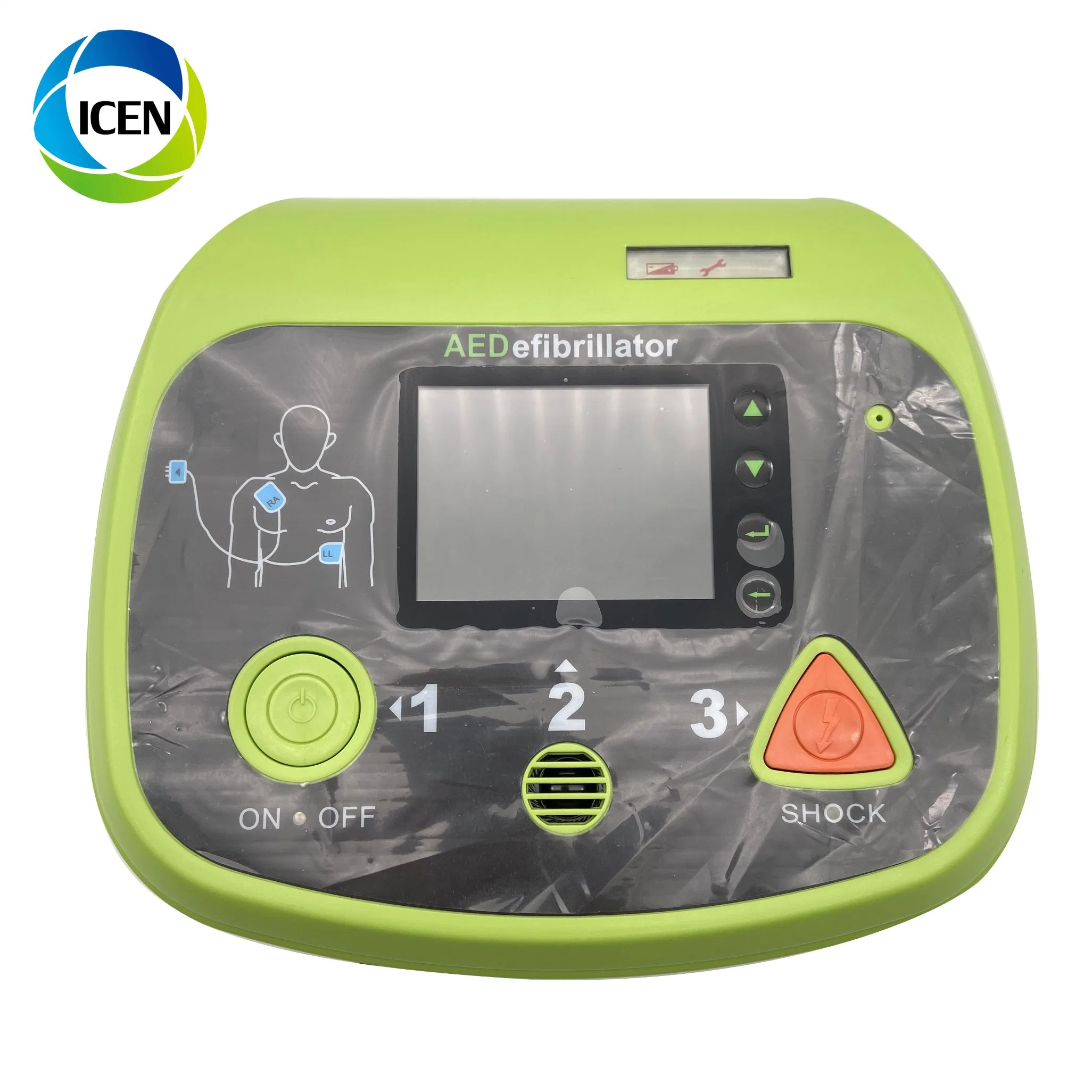 In-C025p Tragbarer LCD-Bildschirm des Herzmonitors Herzmonitor AED Defibrillator