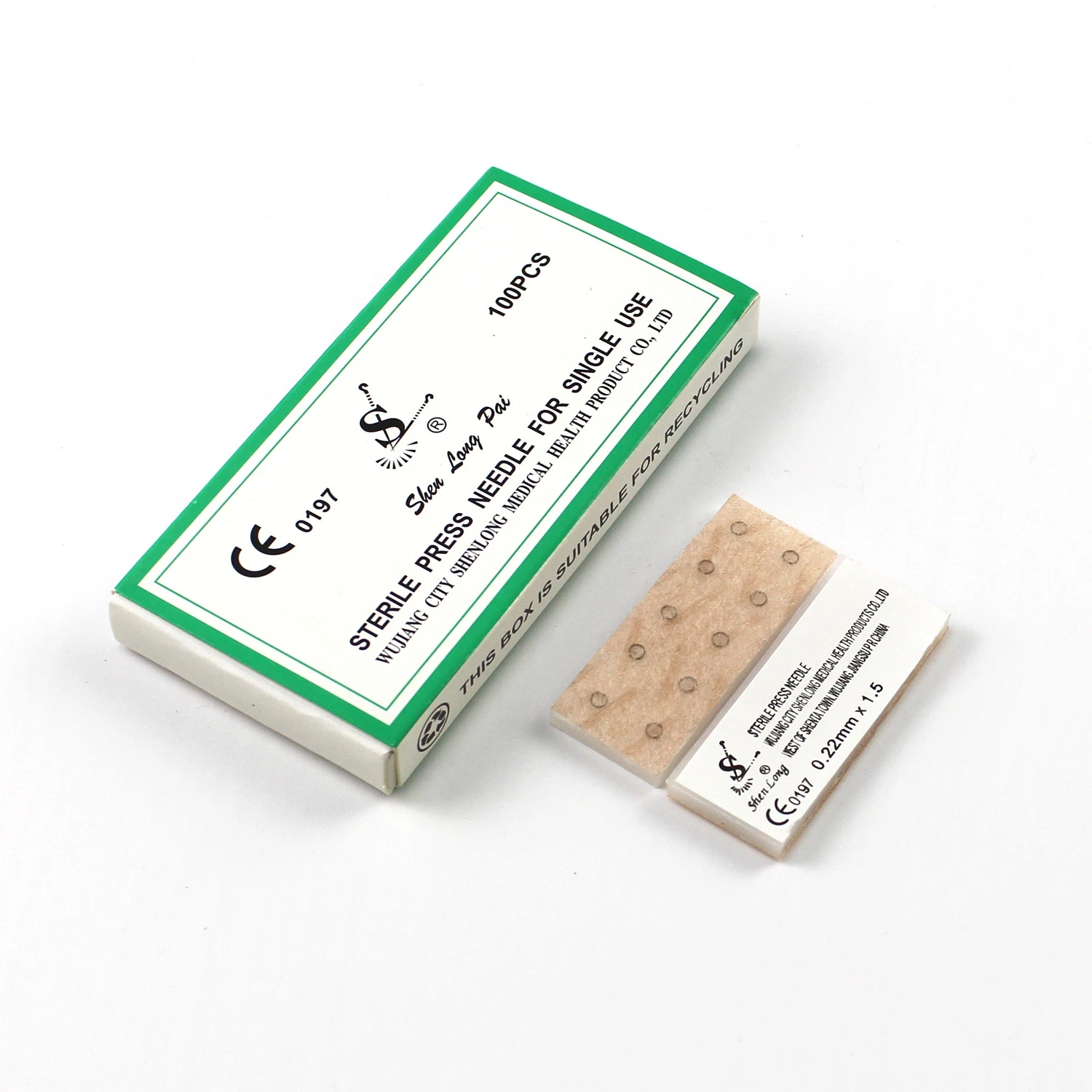 GMP, CE, ISO 0.22X1.5mm Sterile Acupuncture Press Needle Brown Surgical Plaster