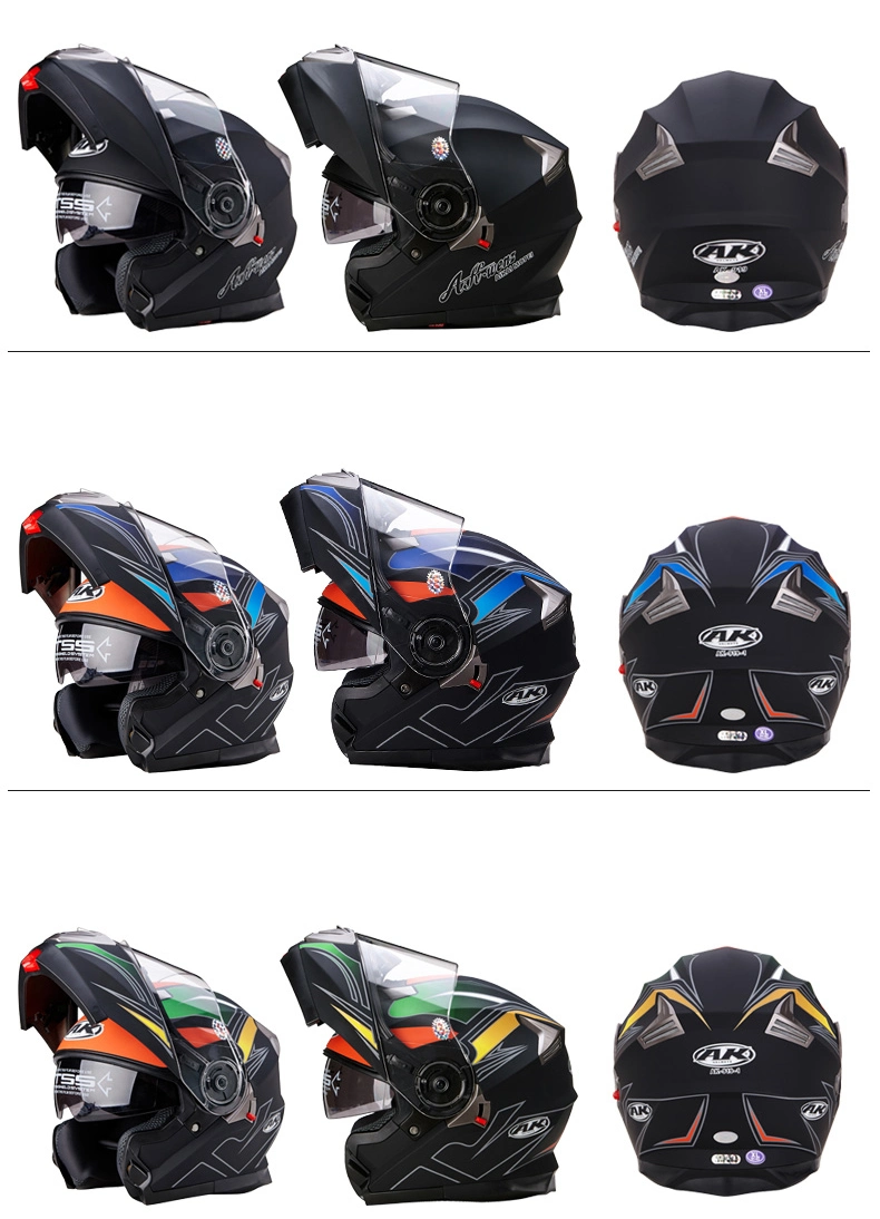 Casco de motocicleta de cara completa de bicicleta de seguridad abierta