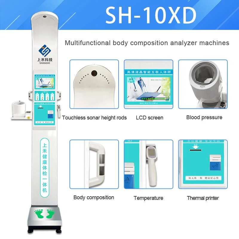 Height Weight Blood Oxygen Body Temperature and Blood Pressure Measurement Machine