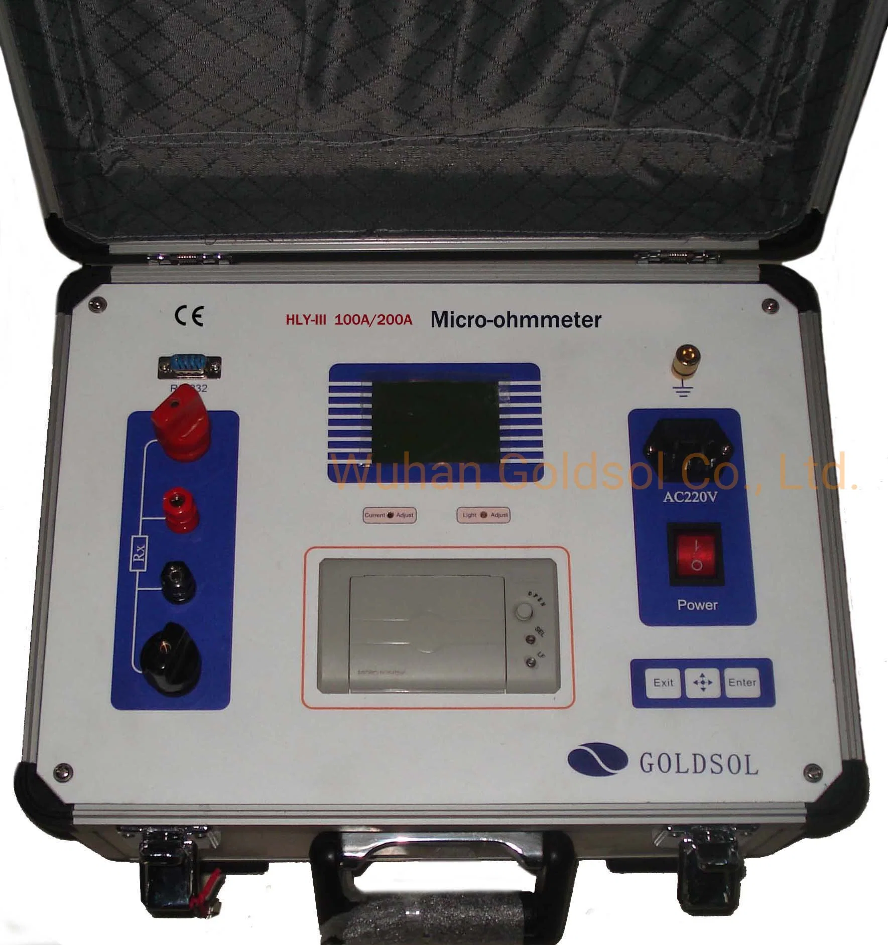 100A 200A Micro-Ohmmeter Circuit Breaker Contact Resistance Test Kit