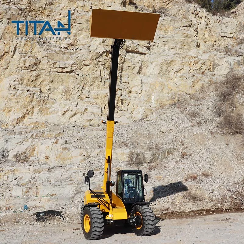 Titan telescopic forklift telehandler can equip with euro5 engine