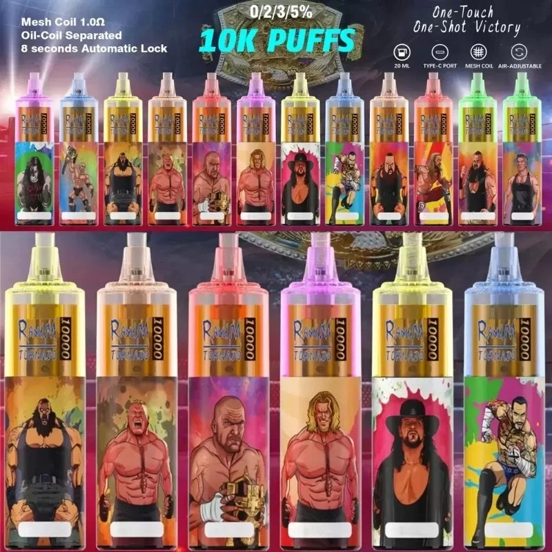 wholesale Tornado 7000 أطواق puffs قابلة لإعادة الشحن mesh Coil Disposable/Chargeable 5000 6000 8000 9000 10000 7K 8K 9K 10K R و M Magic 15K Puff Bar Vape Puff