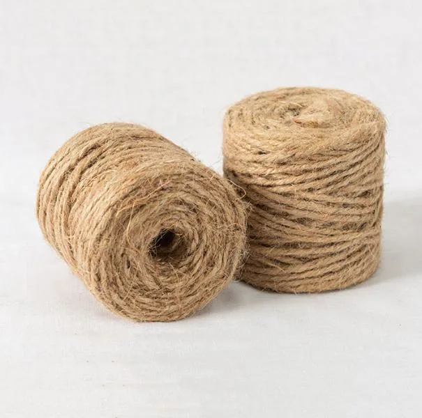 Factory Hot Sale 3mm Packing Rope for Gift Product Hemp Twine Jute Twine