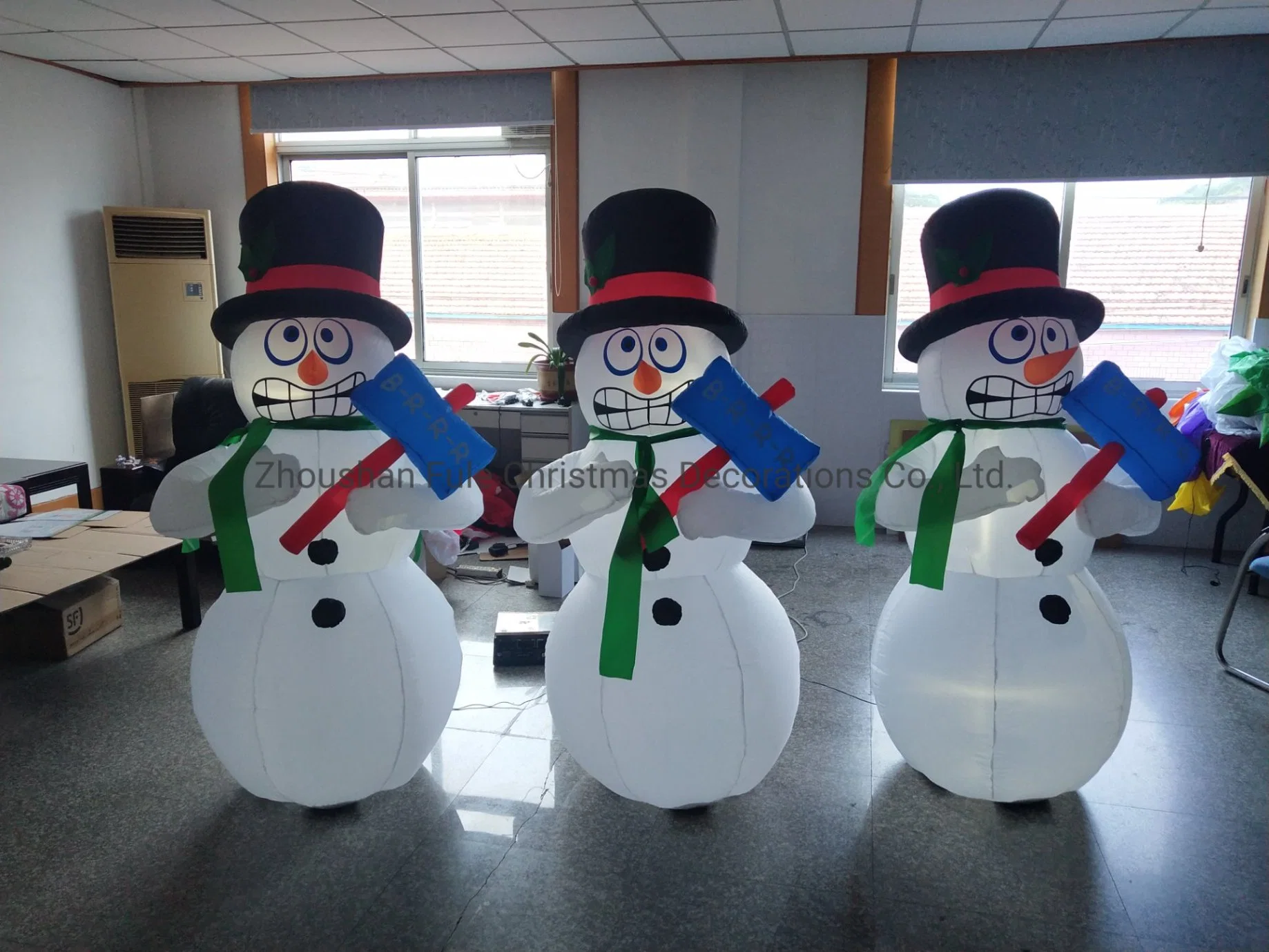 Animierte Luft geblasen Aufblasbare Schneemann zittern für Zuhause Weihnachten Dekor.