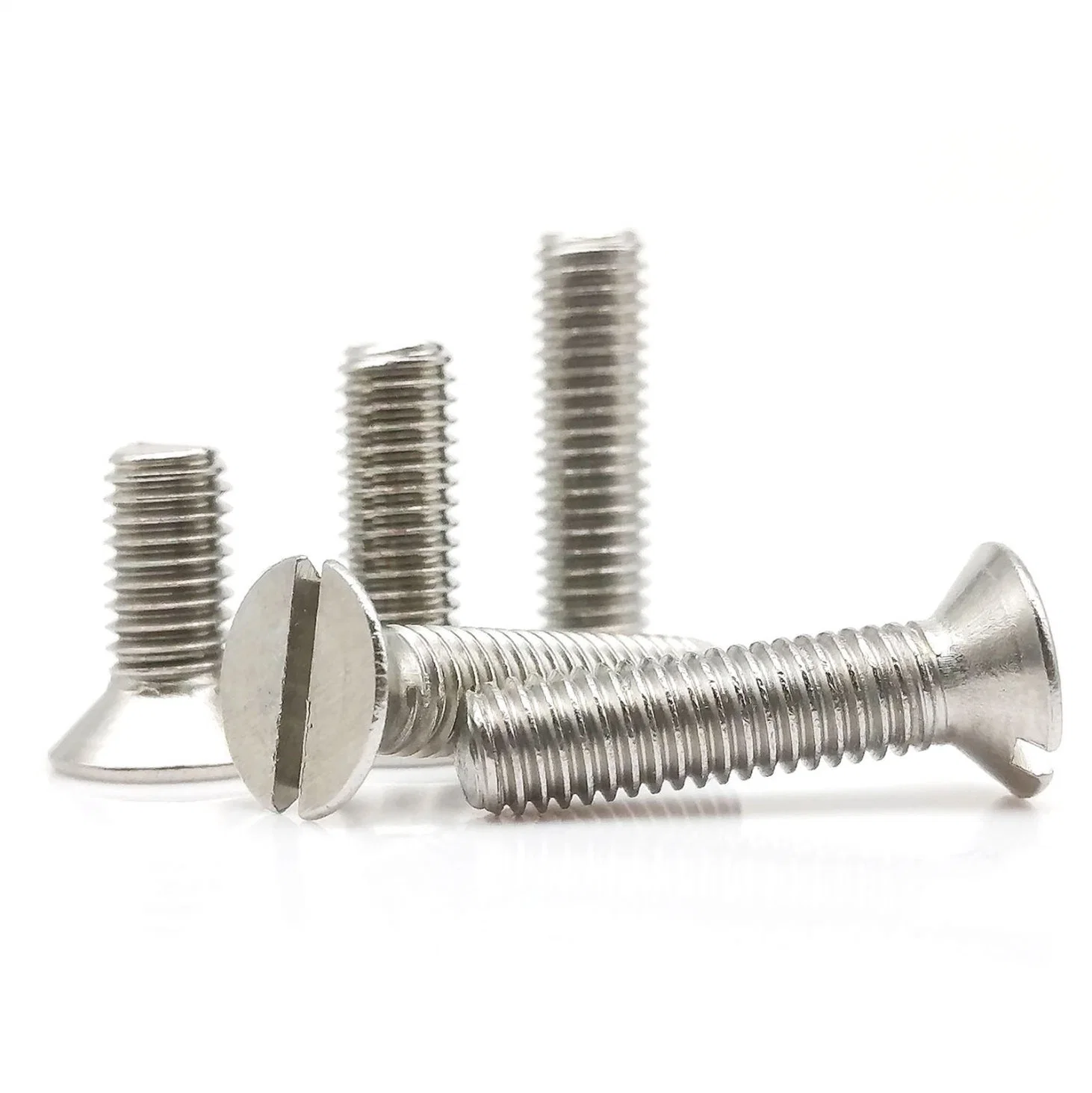 Stainless Steel Metric Threaded Slotted Screw Flat Countersunk Head Machine Screw Bolt