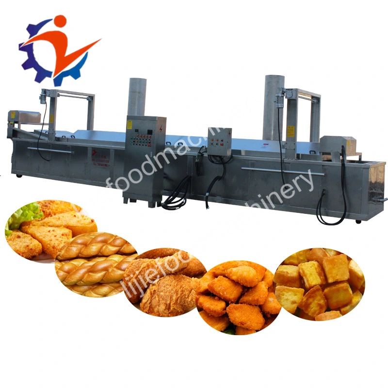 Fullhigh Quality Gas Heating Diesel Heating Automatic Potato Chips Frying Assembly Line