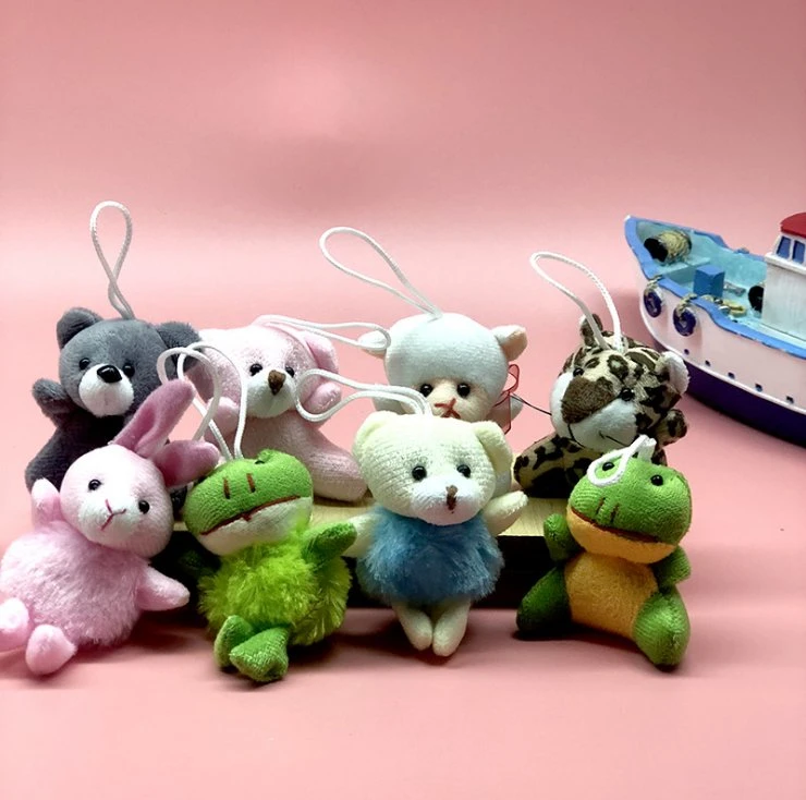 Christmas Easter Gift Multi Pack Push Toys Mini Cute Plush Animals Keychains