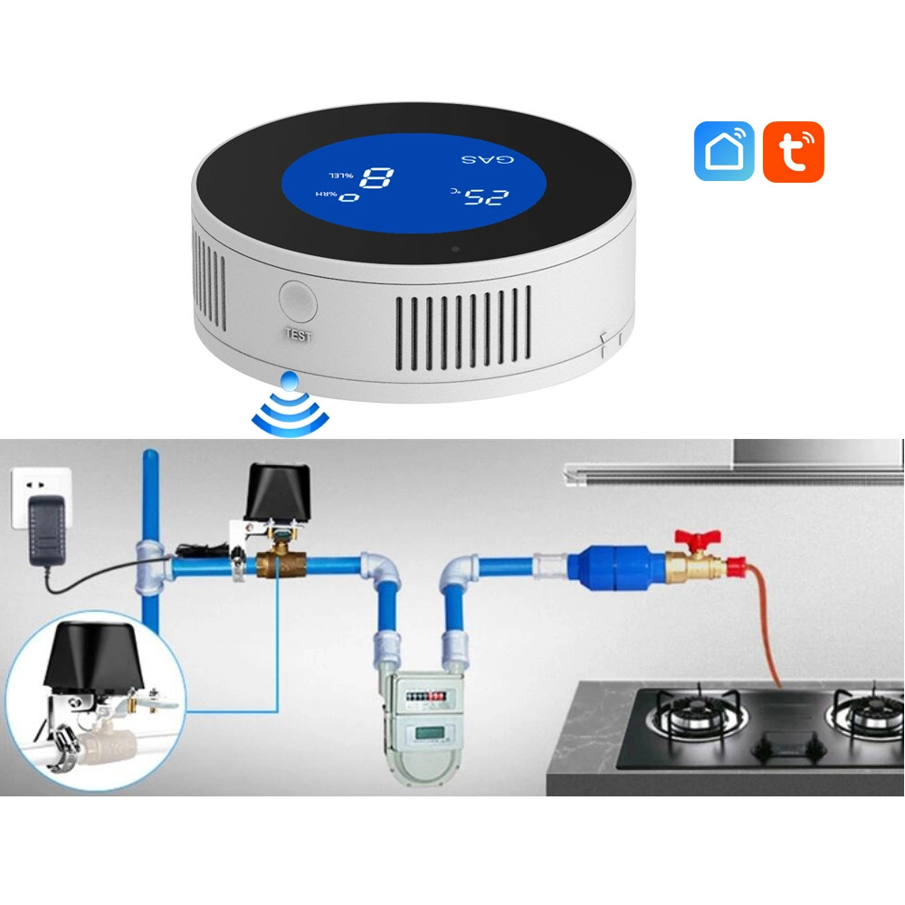 Nous l'UE au UK Tuya WiFi de la fumée et de gaz du détecteur de monoxyde de carbone alarme de capteur qui fuit