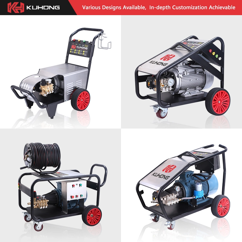 Kuhong 3200psi Trifásico comercial de limpeza de alta pressão